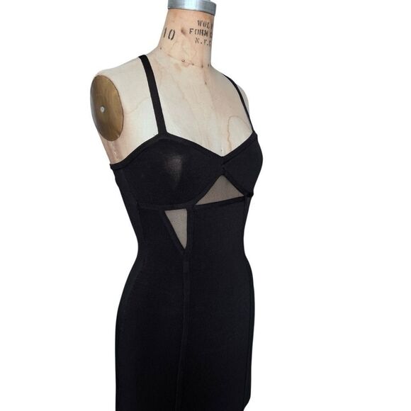 BEBÉ Black Mesh Panel Bodycon Dress
Size Small - Picture 3 of 7